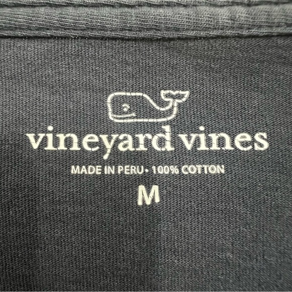 Vineyard Vines Men’s M Blue Crew Neck Martha’s Vineyard Cotton Long Sleeve Shirt - Picture 6 of 7